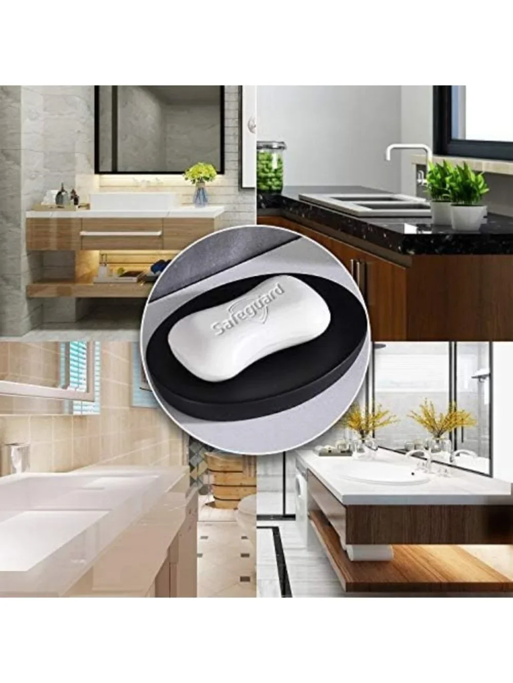 Matte Black Soap Dish Holder for Bathroom & Kitchen - Versatile Storage Tray